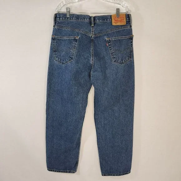 LEVI'S 550 VINTAGE Mom Jeans Regular Fit Straight Leg High Rise W36 L30 100% Cot - Picture 4 of 15